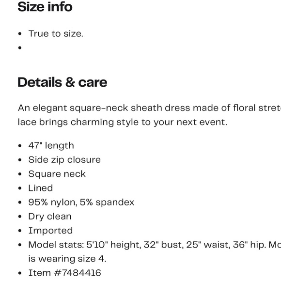 NWT Sam Edelman Lace sleeveless midi dress, size 10 - Picture 4 of 4